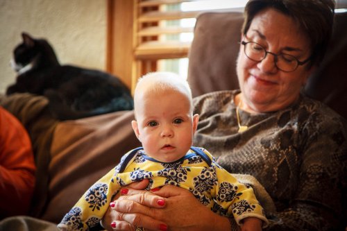 Sonja with her granny